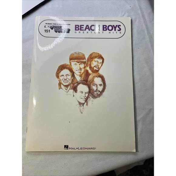 Beach Boys sheet music book Rock and Roll organs piano electronic keyboards g‎