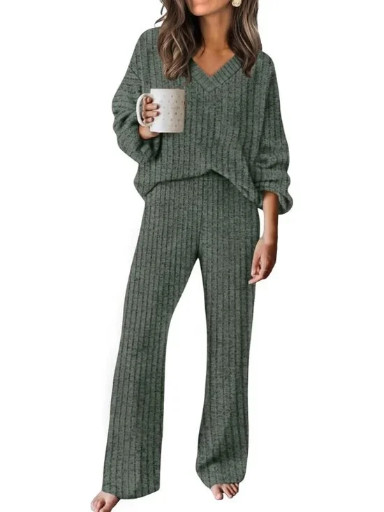 Lounge Sets for Women 2026 Vacation Matching Track Suits Sweater Fall Outfits S-
