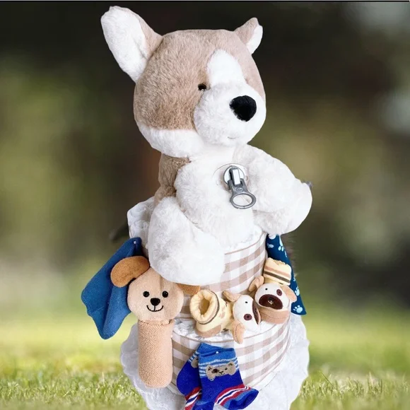 Puppy Diaper Cake