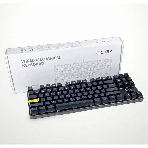 Brand New In Box PiCTEK Wired Mechanical TKL Gaming Keyboard PC244A RGB