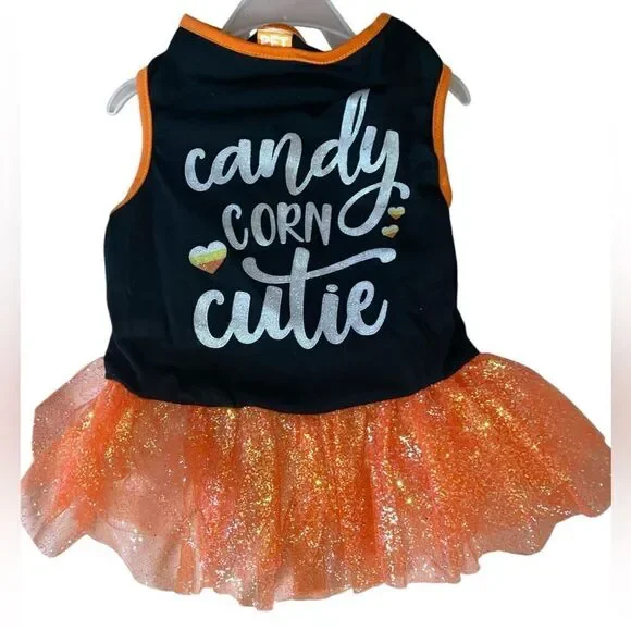 Candy Corn Cutie Dog TuTu Dress