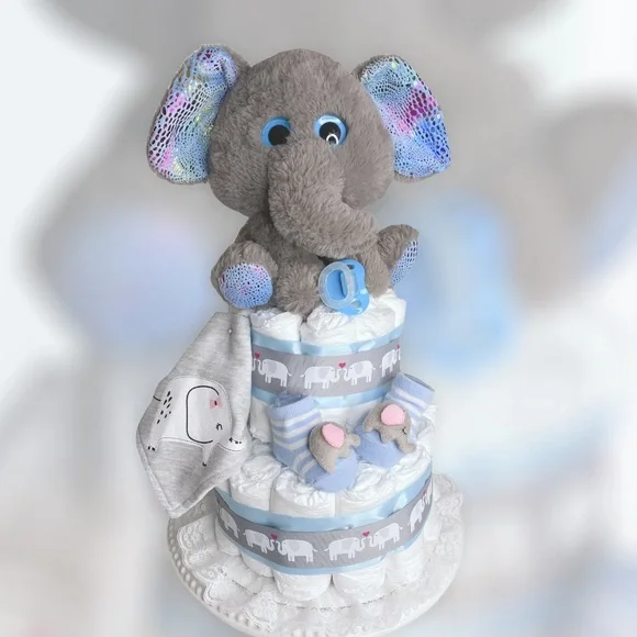 Elephant Diaper Cake