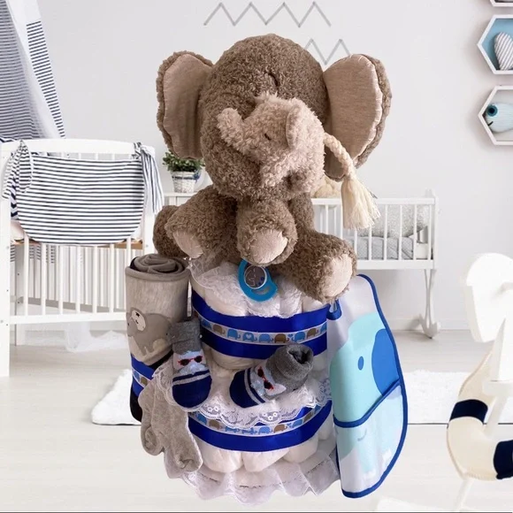 Elephant Diaper Cake