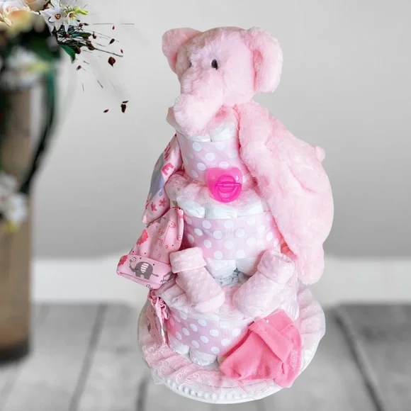 Elephant Diaper Cake