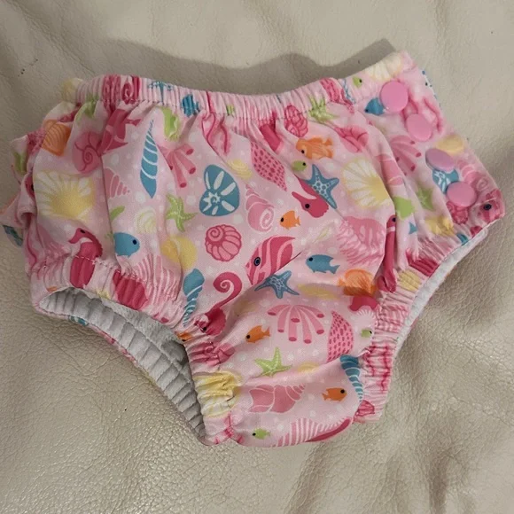 Colorful Sea Life Kids Swim Diaper
