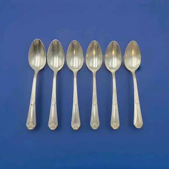Set of 6 International Rogers FIDELIS Teaspoons 6