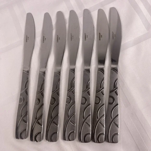 Cambridge Conquest set of 7 dinner knives stainless steel flatware knife