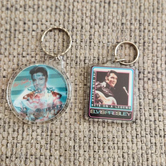 Vintage‎ Elvis Keychains Lot Of 2