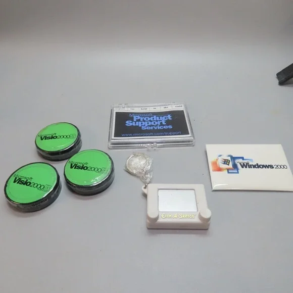 Tech Industry‎ Keychain Advertising Lot 1990s Microsoft