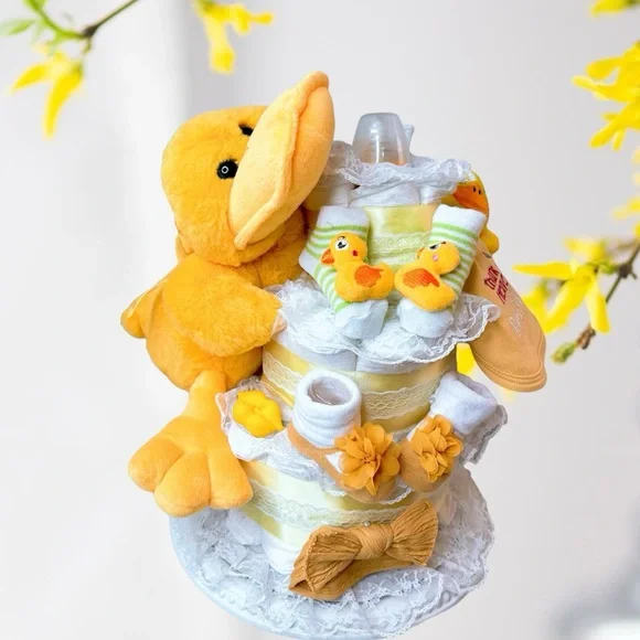 Duck Diaper Cake, Baby Shower Gift