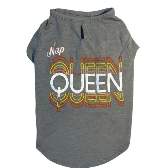 Nap Queen Dog Statement Tee Shirt