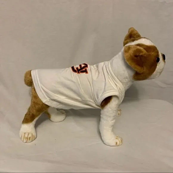 Auburn Tigers Logo White Doggie T-Shirt Sz M