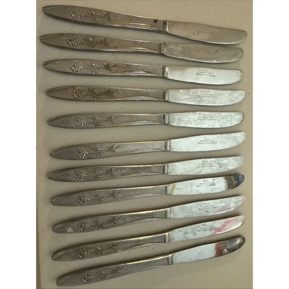 Stanley Roberts Florentine Rose Stainless Steel 11 Butter Knives