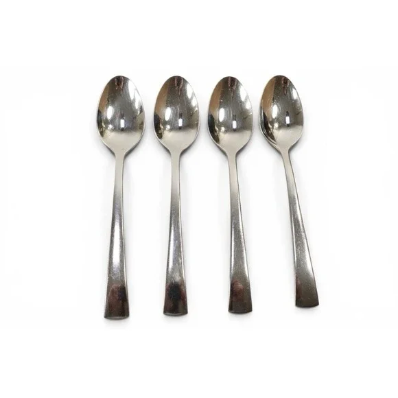 Henckels Bellasera Glossy Stainless Set Of 5 TEASPOONS Flatware Zwilling 18/10