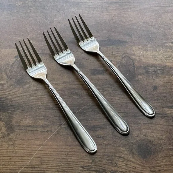 Brandani Cottage Salad Fork Set of 3 Stainless Steel 7