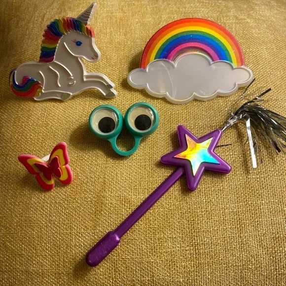 Colorful Kids Cake Toppers for Birthday Party