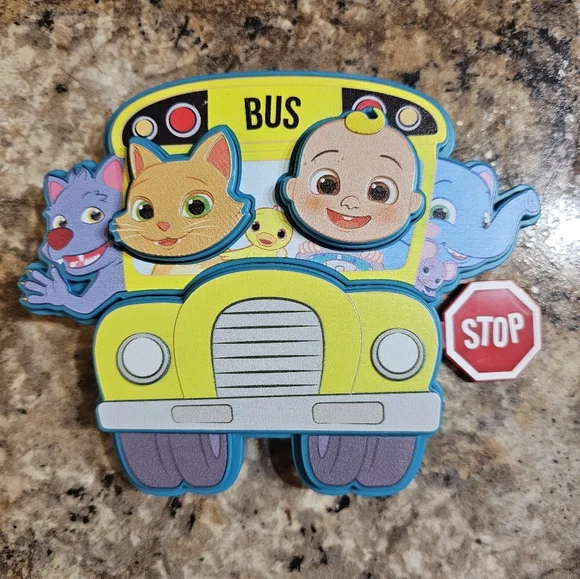 CoComelon School Bus Cake Topper