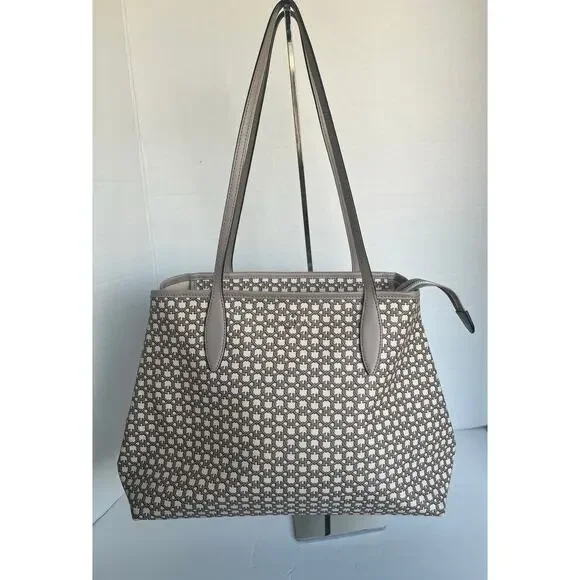 Kate Spade New York Large‎ Spade Link Cream Beige Tote Hand and Shoulder Bag
