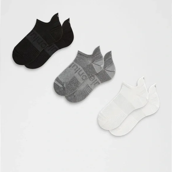 lululemon athletica‎ Black, Gray, and White Athletic Socks