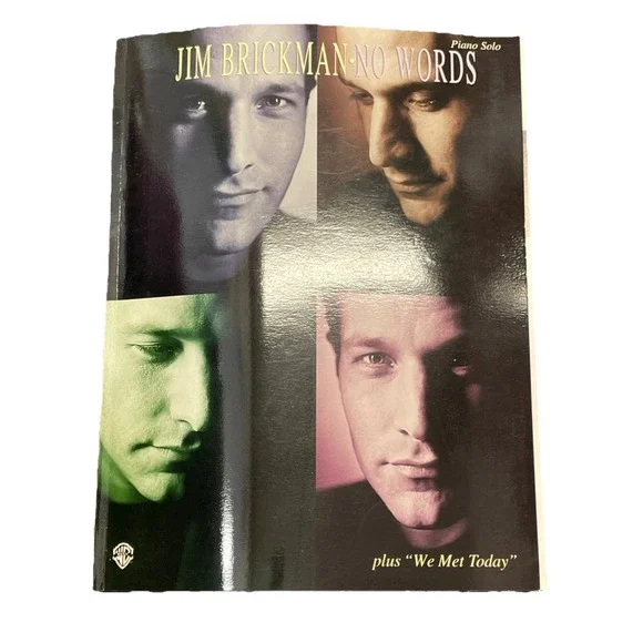 Jim Brickman No Words Piano Solo By‎ Warner Bros Music Book