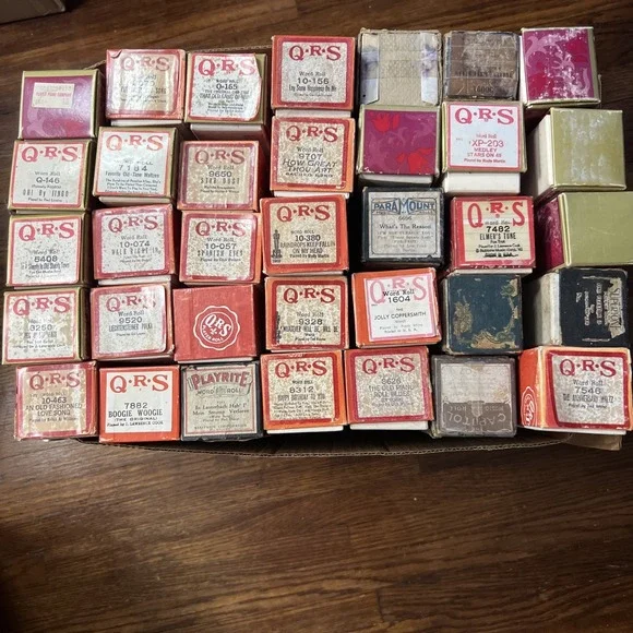 Vintage Player Piano‎ Music Rolls Lot of 35