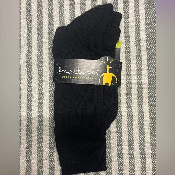 Smartwool Black New Classic Rib Everyday Wool Crew Socks‎