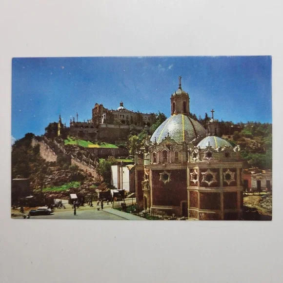 Vintage El Pocito Church Guadalupe Mexico Travel Souvenir Postcard‎