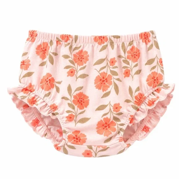 Peach and Pink Floral Print Bloomers