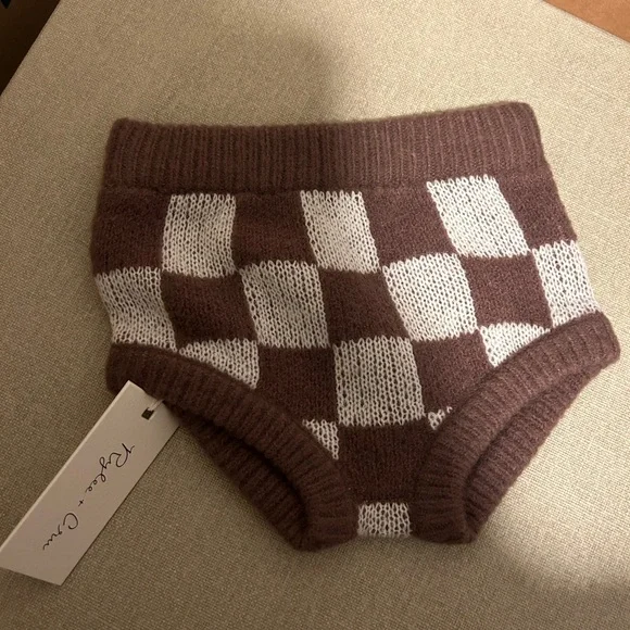 Rylee + Cru Checkered Knit Bloomers