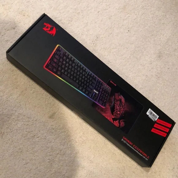 NWT unopened Redragon gaming essentials Keyboard/Mouse/Mousepad