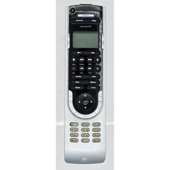 Logitech Harmony 520 Universal Remote‎ TESTED Clean Programmable Pre-owned