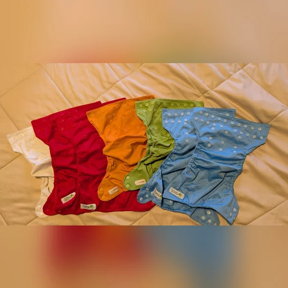 Colorful Kids Cloth Swim Diaper Set