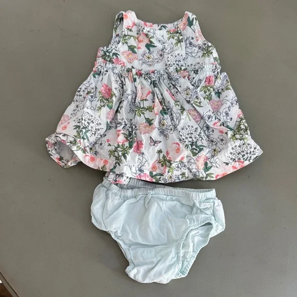 Gap BabyFloral Print Dress and Bloomers Set
