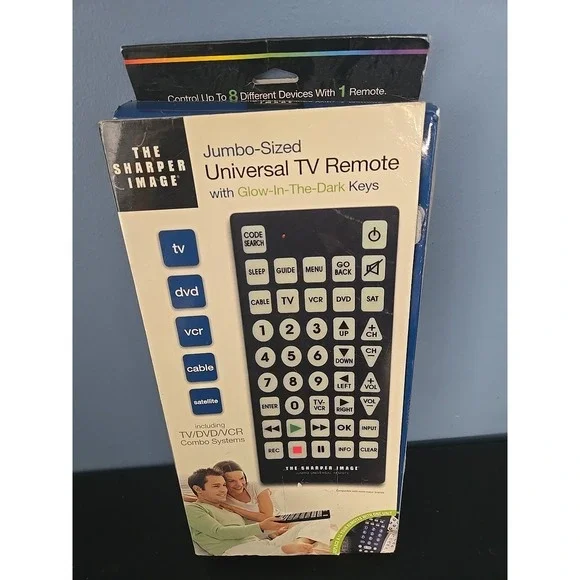 The Sharper Image Jumbo Universal Remote Glow In The Dark Keys