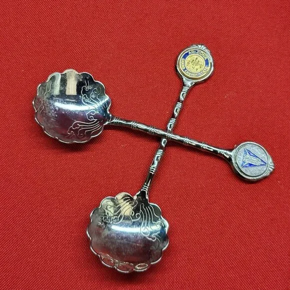 VTG Collector Silver Plated Florida & Arizona Souvenir Spoons Lot of 2