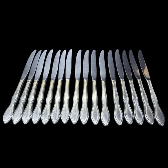 1881 Rogers Stainless Oneida Ltd TWILIGHT 16 Dinner Knives Flatware‎