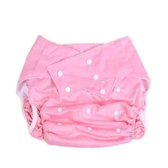 Pink Reusable Adult Cloth Diaper