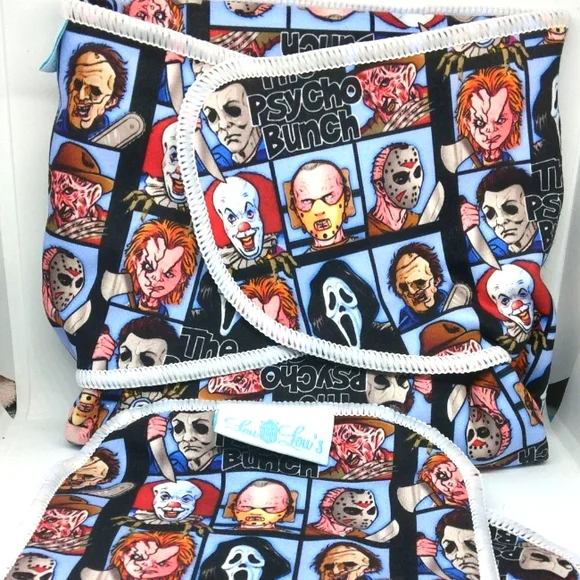 Horror cloth diaper preflat