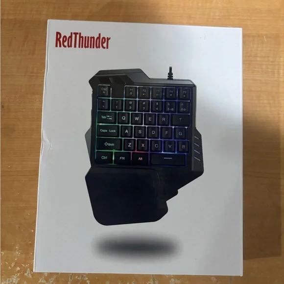 One-Handed RGB Gaming Keyboard - Black
