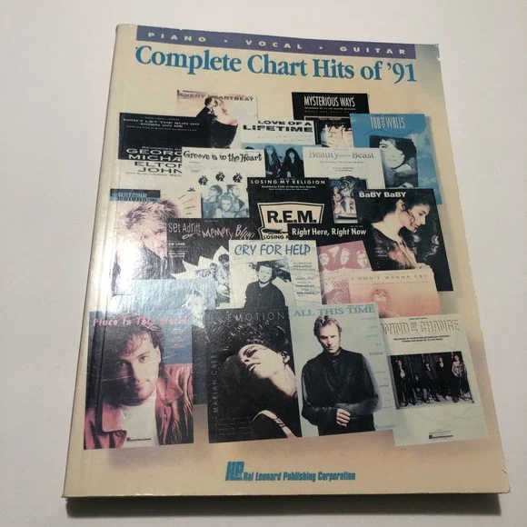 Complete Chart Hits of 91 .Songbook Notenbuch .Piano Vocal Guitar PVG