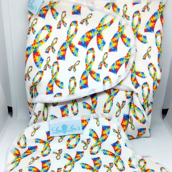Autism Awareness cloth diaper preflat