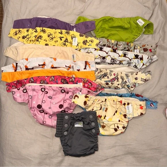 Cloth Baby Diaper Covers, Soakers, Boosters, and Wet Dry Bags GroVia and Others