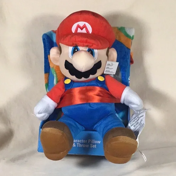Super Mario & plush Throw Blanket