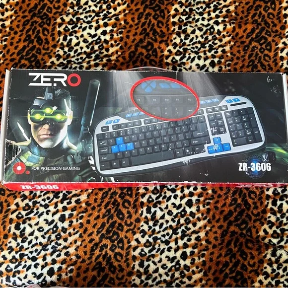 ZR-3606 Gaming Keyboard - Black and Blue