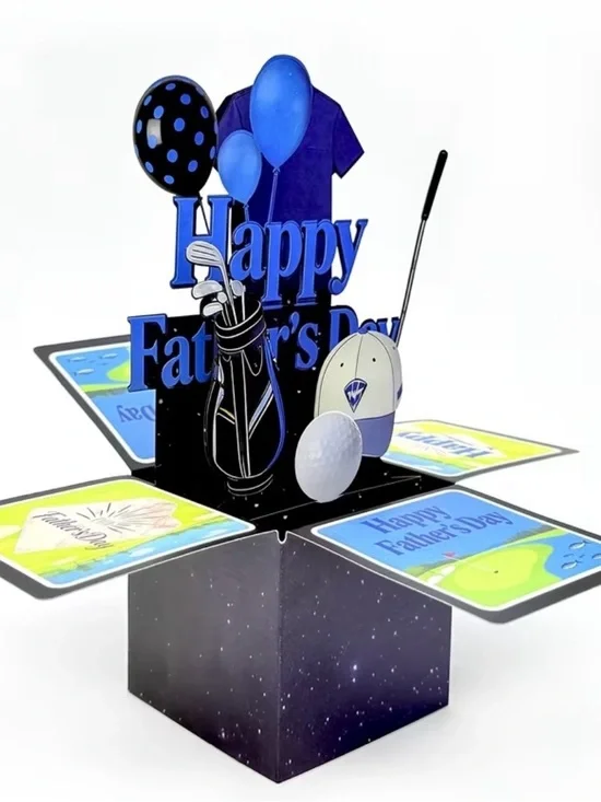 Father's Day Golf Pop-Up Card