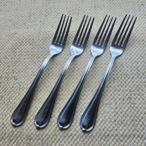 4 Villeroy & Boch EMILY Dinner Forks 18/10 Stainless Steel Indonesia Knot Tip 8