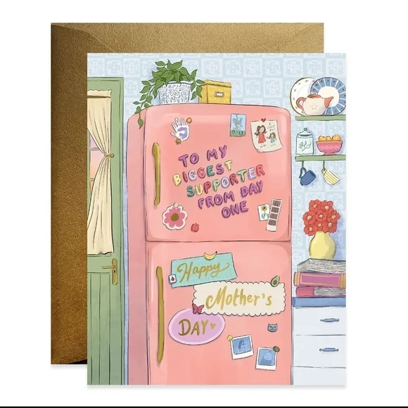 Pink Refrigerator Mother's Day Card