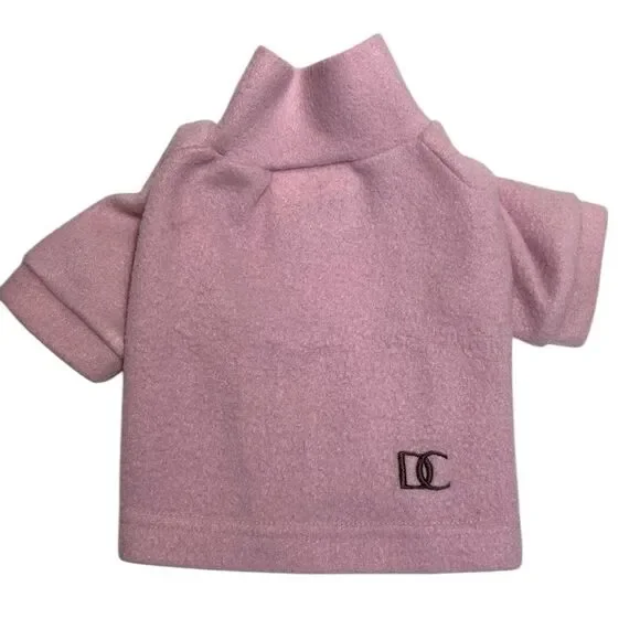 Lavender / Pink Soft Fleece Dog Shirt Jacket