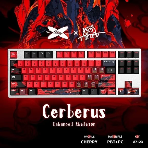 Cerberus Gaming Keyboard - Red and Black