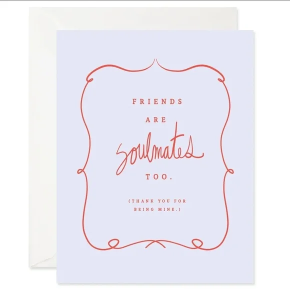 Friends Are Soulmates Greeting Card